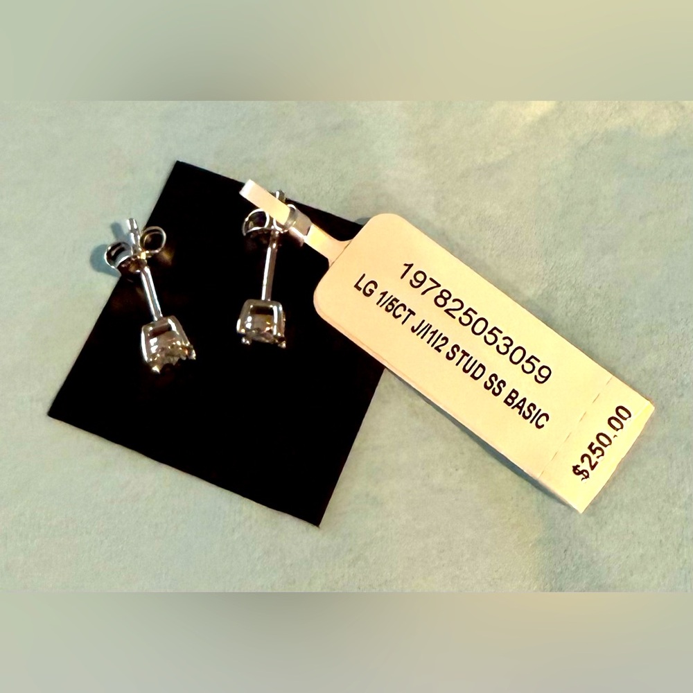 Forever Grown Diamond Stud Earrings 
1/5 ct. t.w. in Sterling Silver